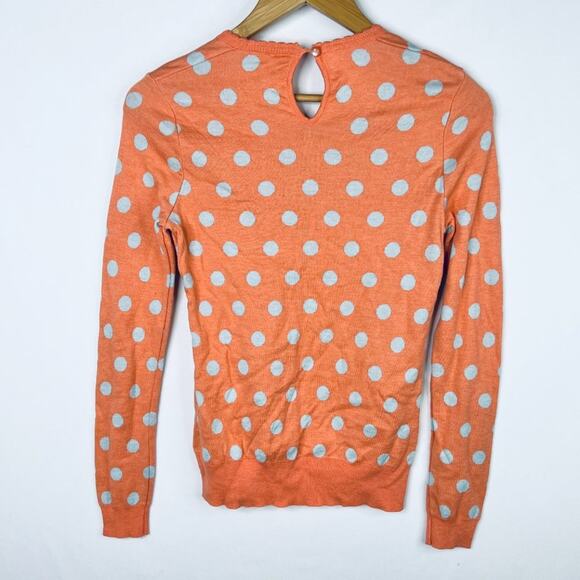 Moth Peach Polka Dot Sweater XS - Picture 8 of 8